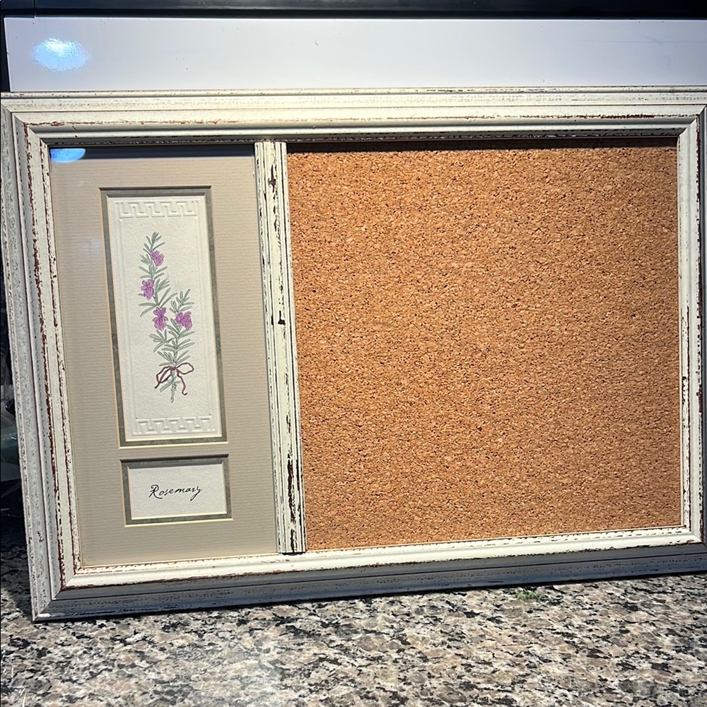 Impressions Cream and Brown Wall Art with Purple Floral Accent